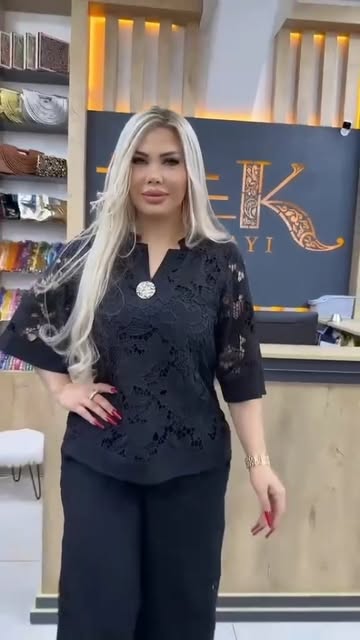 ست شومیز، تاپ و شلوار دانتل سایز
