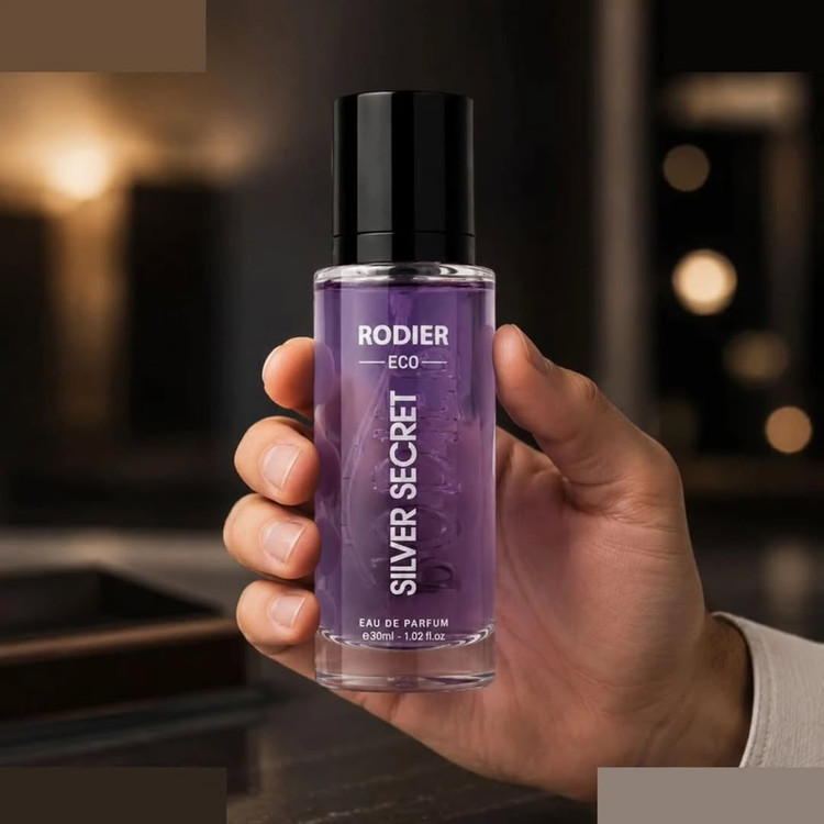 عطر جیبی مردانه رودیر اکو مدل سیلور سنت SILVER SCENT
