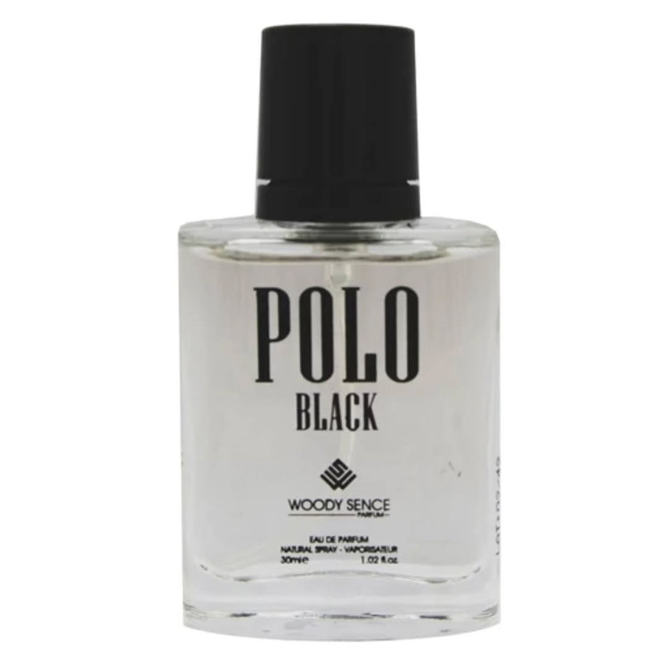 عطر جیبی مردانه وودی سنس مدل Polo Black