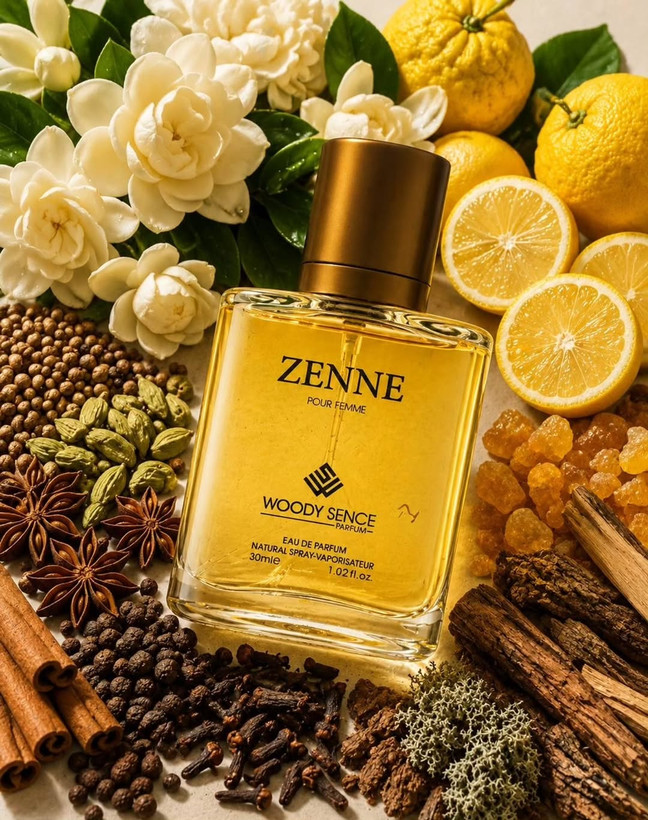 عطر جیبی پرفيوم وودی سنس مدل ZEN