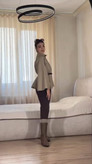 پانچ پاییزی مدل درناز همراه با کمربند